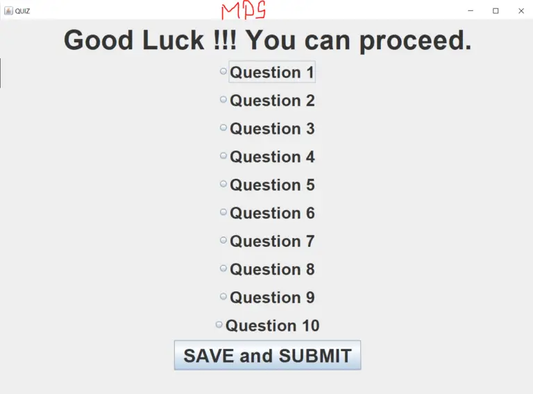Online Quiz Application Using Java Gui With Complete Source Code