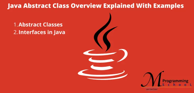 Java Abstract Class Overview Explained With Examples - MPS