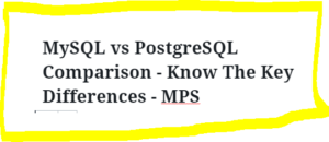 MySQL vs PostgreSQL