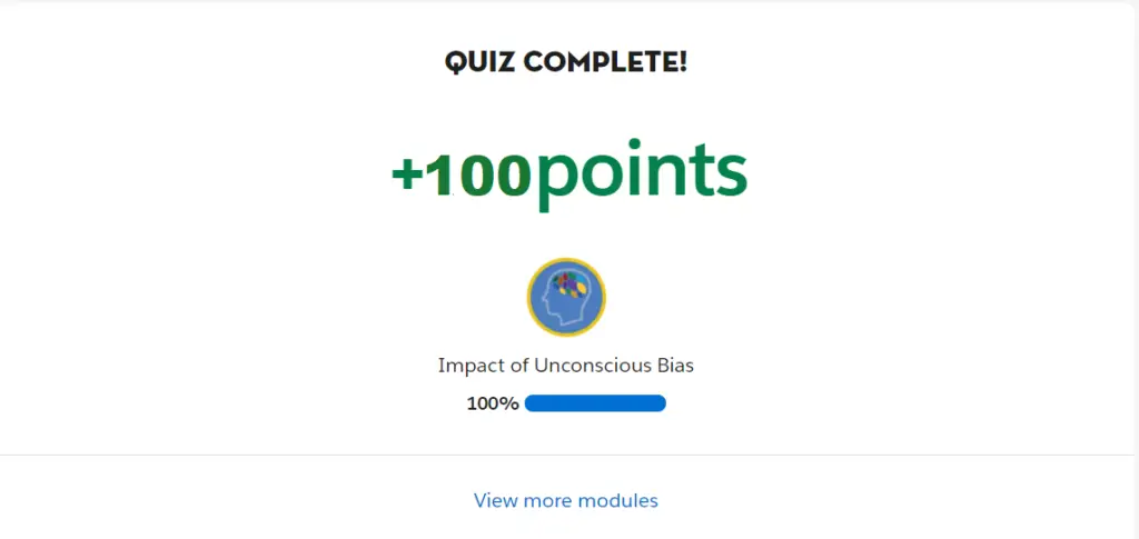 Impact of Unconscious Bias training exercises| Trailhead Salesforce Answers