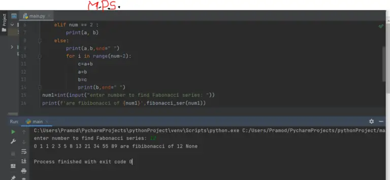 Python Fibonacci Series With Example – My Programming School