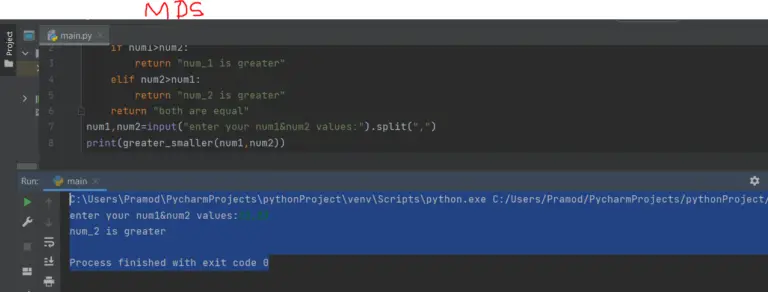 Find Greater, Smaller Or Equal Number In Python – My Programming School