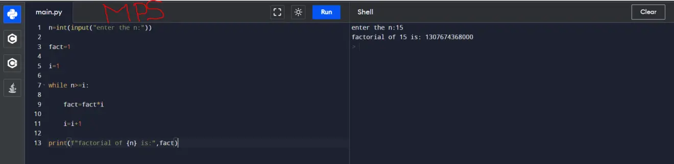 Print Factorial Of A Number In Python – My Programming School