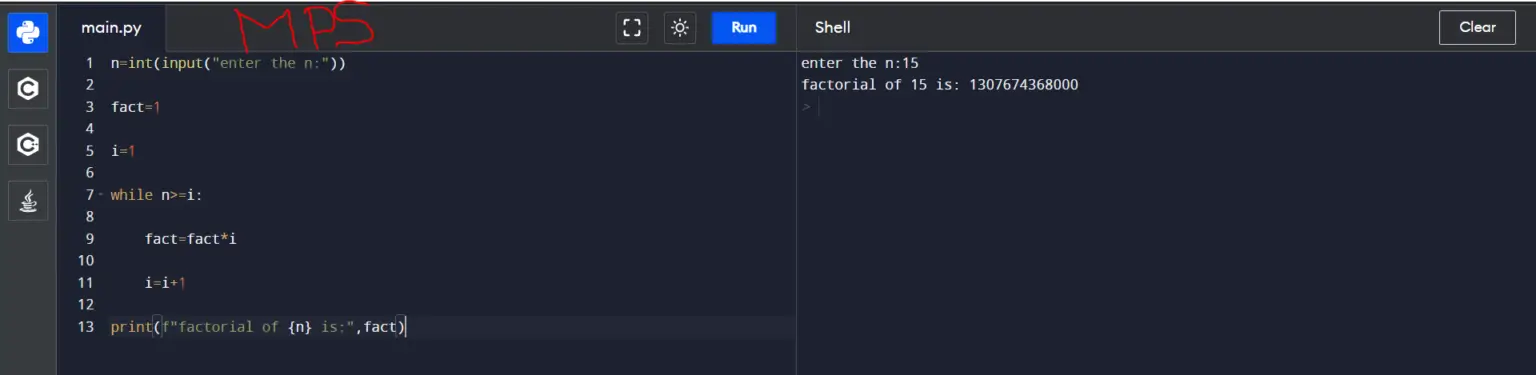 Print Factorial Of A Number In Python – My Programming School