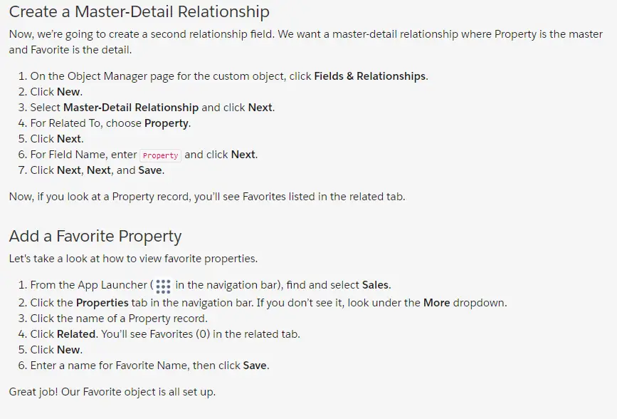 Create a Master-Detail Relationship | Add a Favorite Property