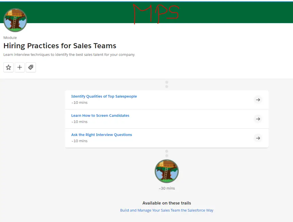 Hiring Practices For Sales Teams - Trailhead Salesforce Answers