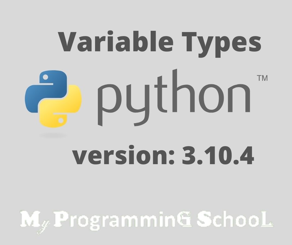 Python Variable Types