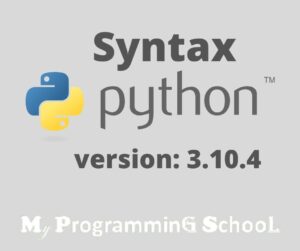 Python-Syntax -3.10.4