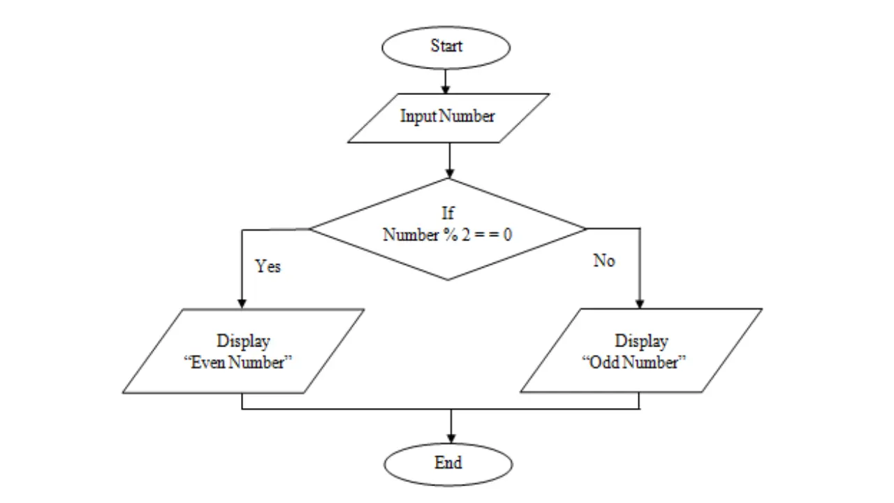 Flow Chart To Check Odd And Even Number – My Programming School