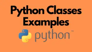 Python Classes Examples