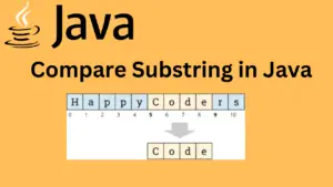 compare substring in java