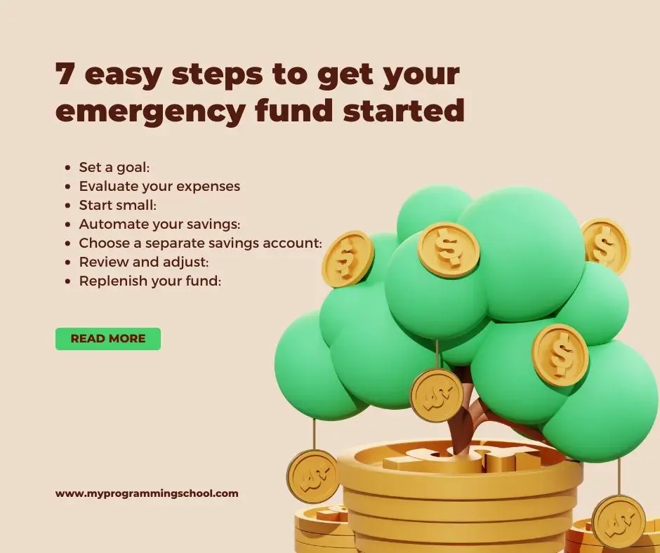 7 easy steps to get your emergency fund started