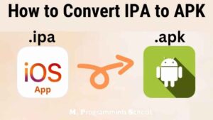 how to convert aPK file to IPA file