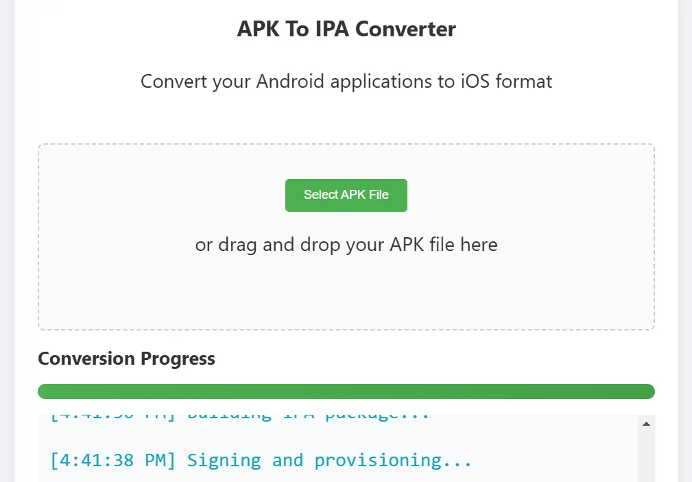 apk to ipa convertor online free