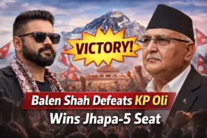 Balendra Shah win from Jhapa 5